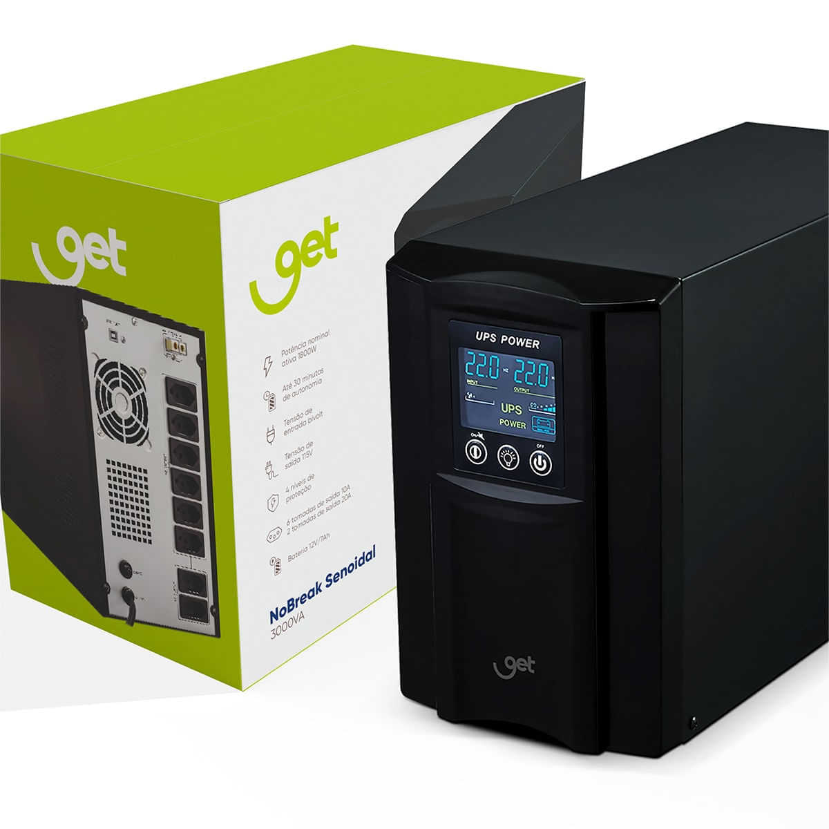 Nobreak-Senoidal-Get-3000VA-AUT-115V-com-8-tomadas